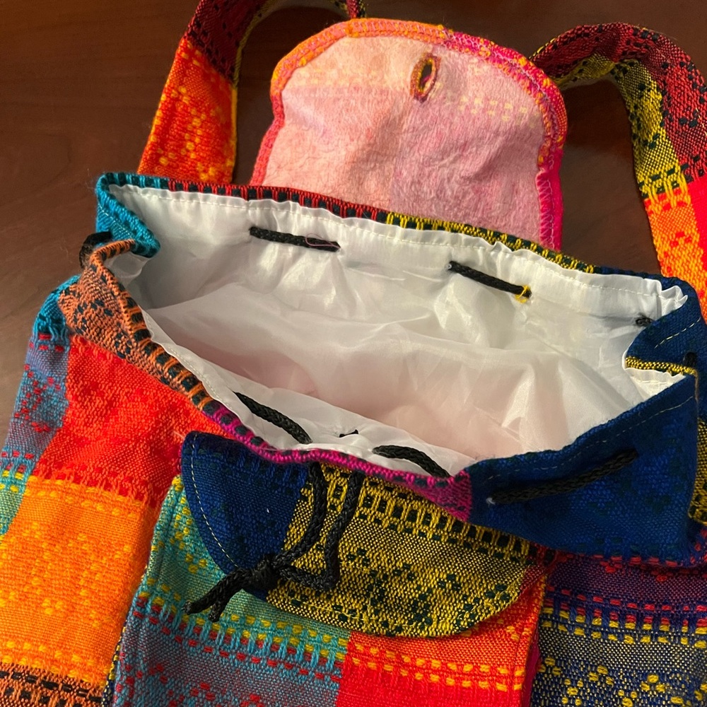 NWOT Patchwork mini backpack - Picture 5 of 5